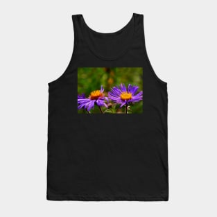 Purple Aster Blossoms Tank Top